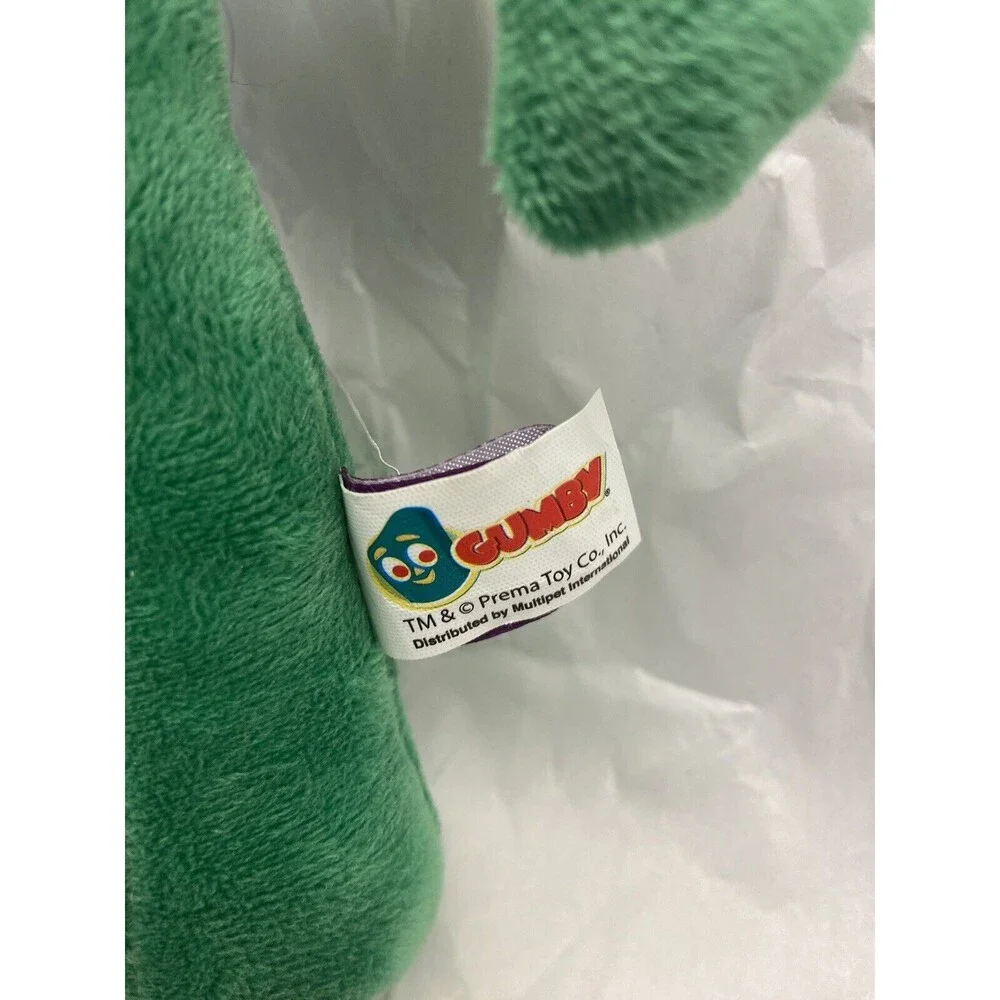 Multipet Gumby Dog Toy Plush Filled Green 9 inch Pack of 1
